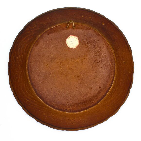 Vintage German Wall Plate 3D Carved Elk Stag Forest Scene Rustic Ornate Folk Art - Picture 5 of 5